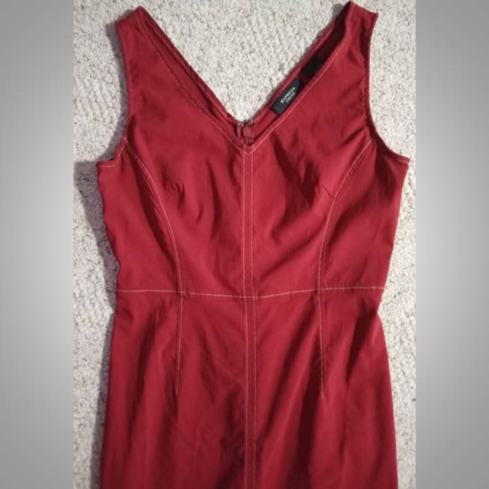 Express  stretch red dress size 7/8 # - Picture 3 of 7